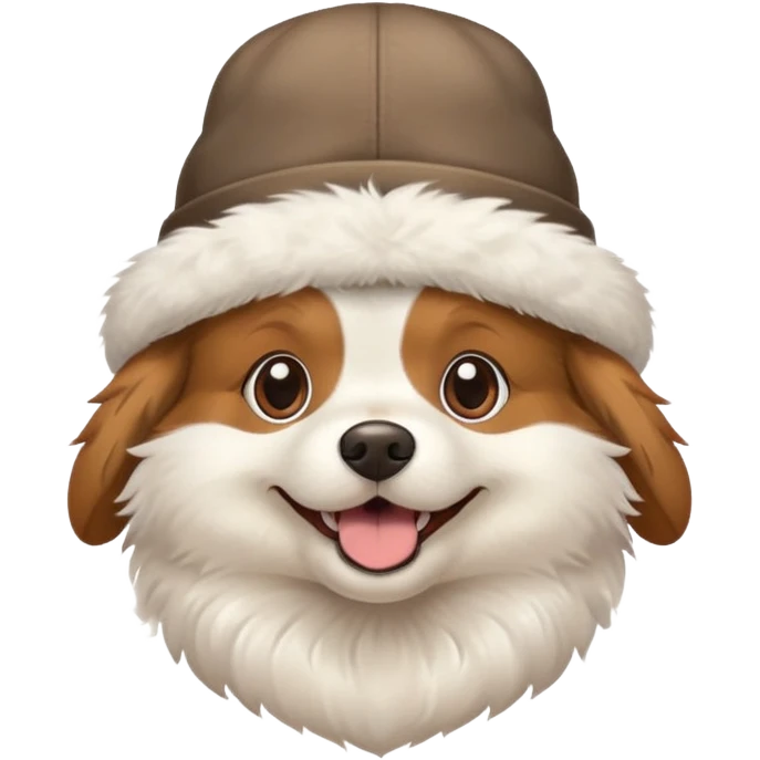 Dog wearing a hat emoji
