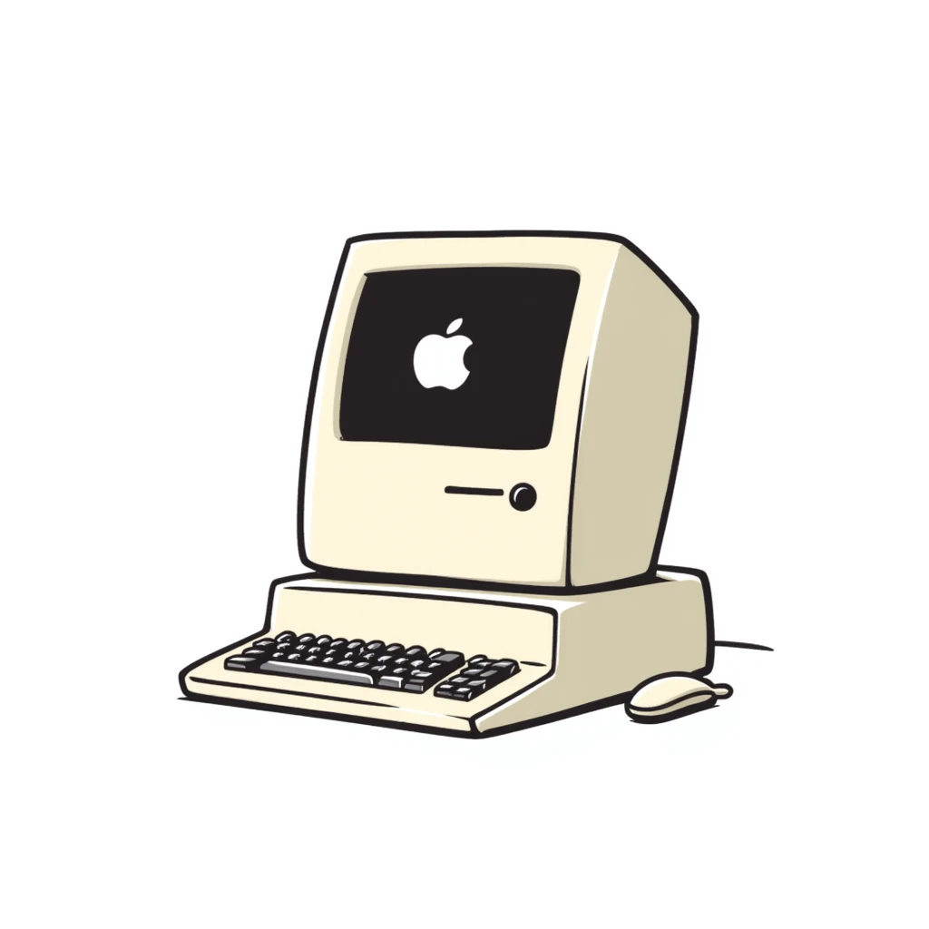 old Macintosh computer emoji