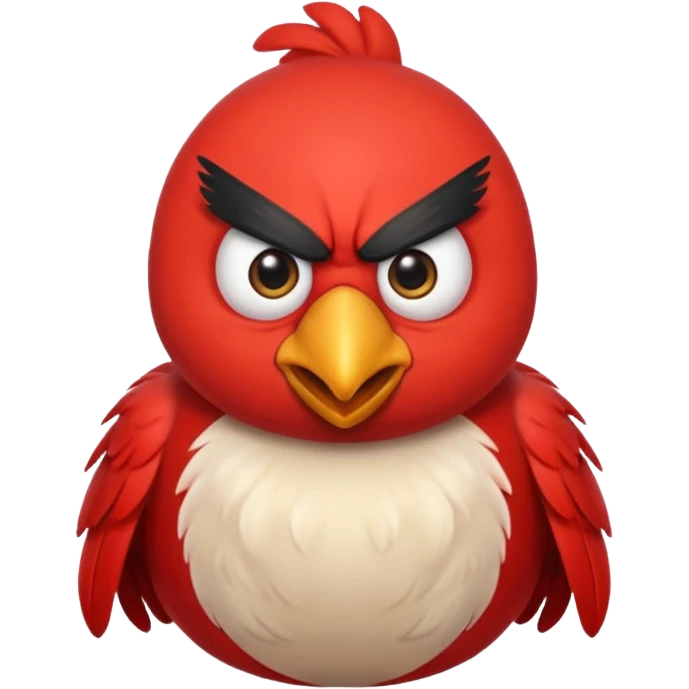 Angry bird emoji
