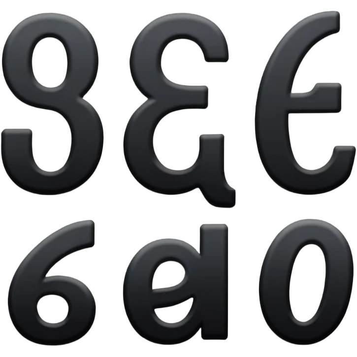 Lower case letters emoji