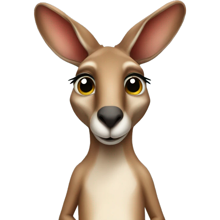Kangaroo with ❤️ in hands emoji