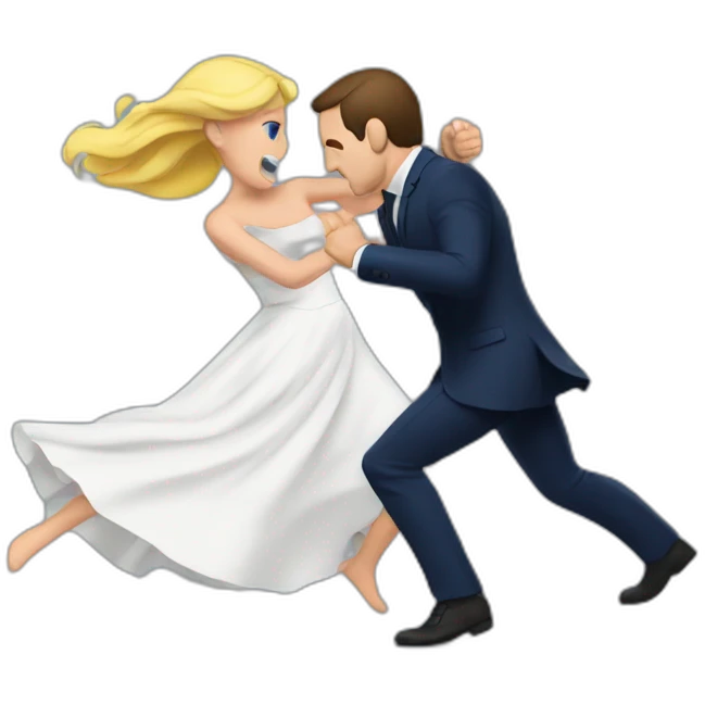 Macron fight his wife emoji