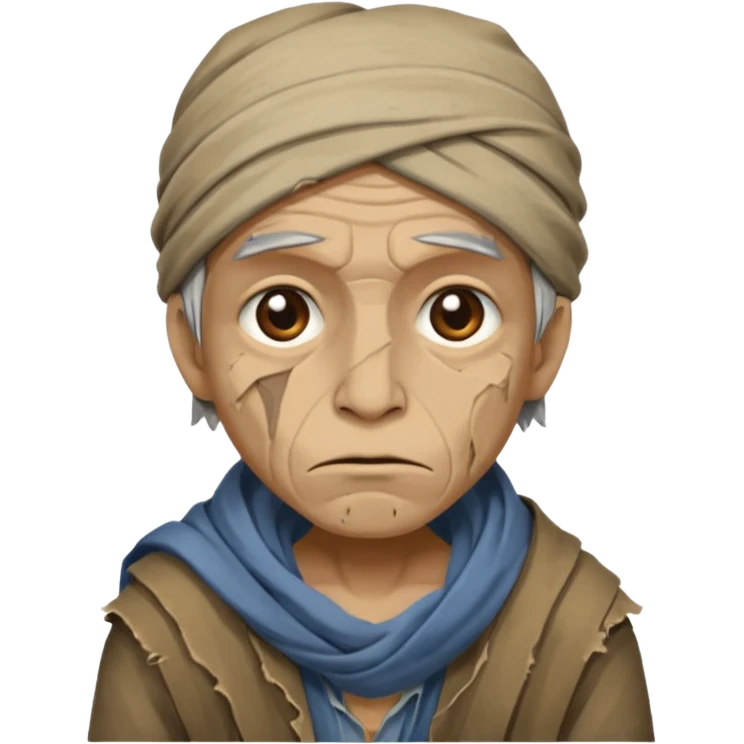 beggar sitting emoji