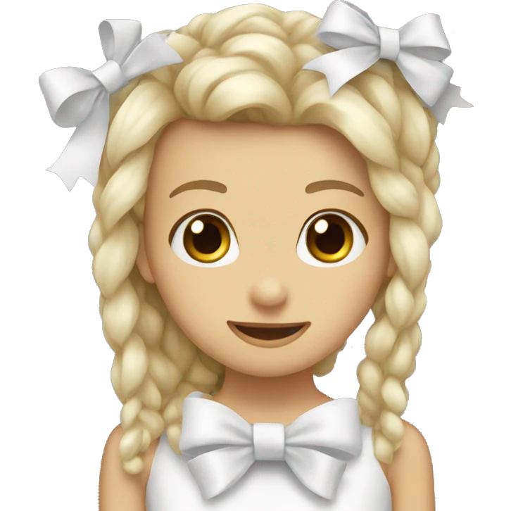 White bow emoji