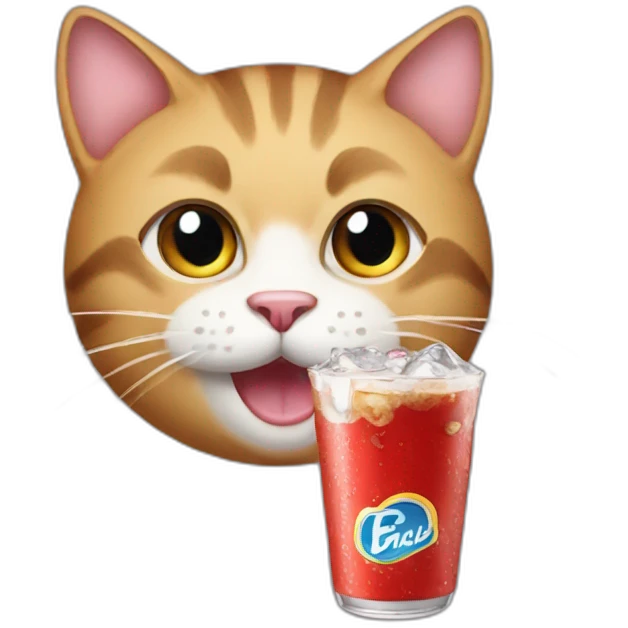 cat drink coca emoji