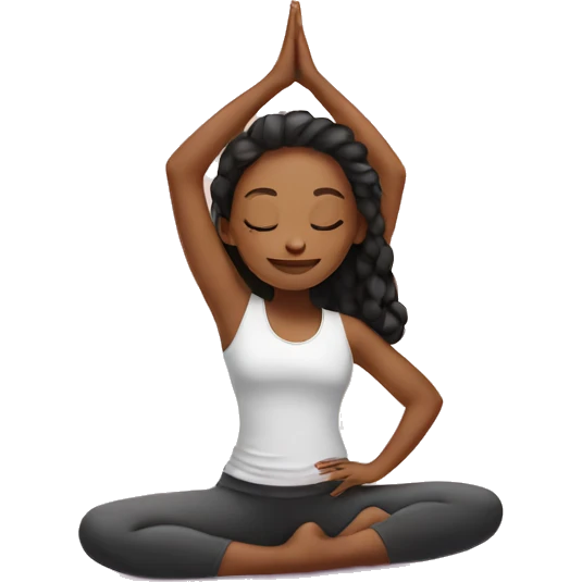 Girl in yoga emoji
