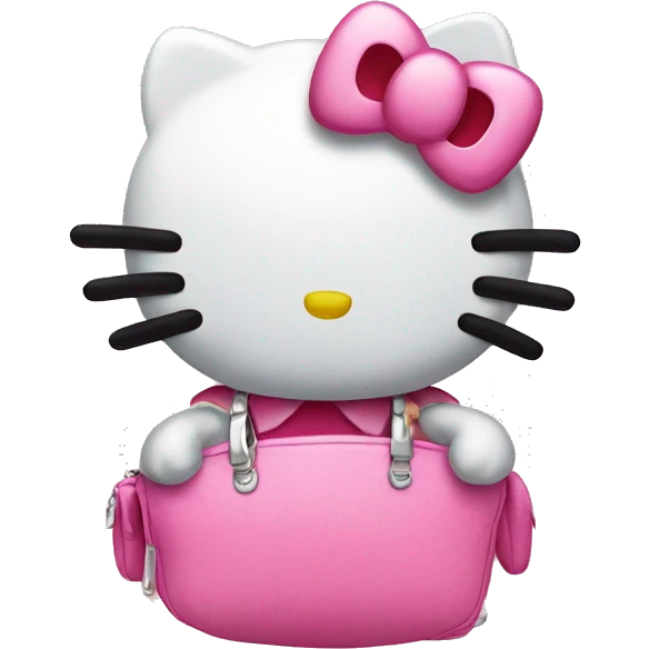 Hello kitty with dollar signs emoji