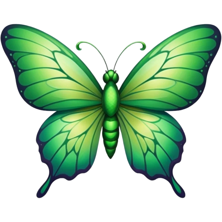 Mariposa verde emoji