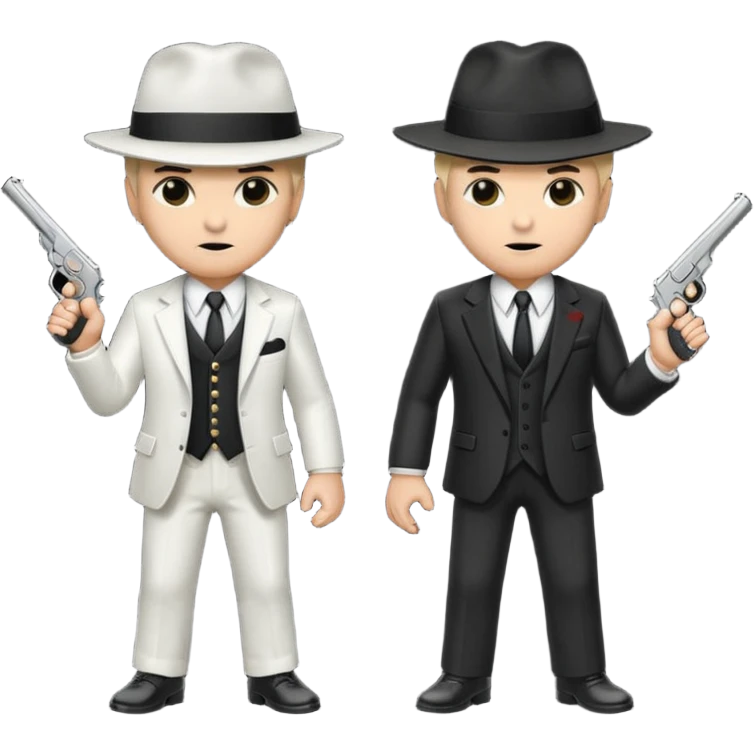 2 mafia members guns emoji
