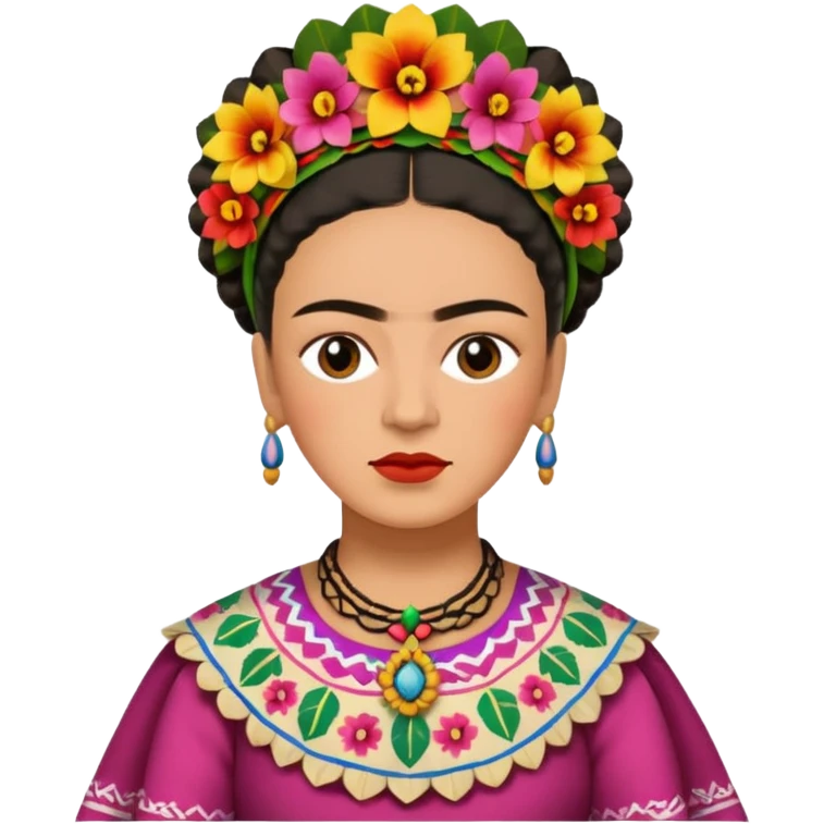 Frida Kahlo on the bus emoji