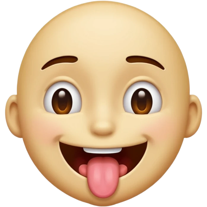 Use 😜 and put✌️on the tongue emoji