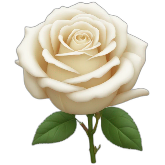 Rose blanche emoji