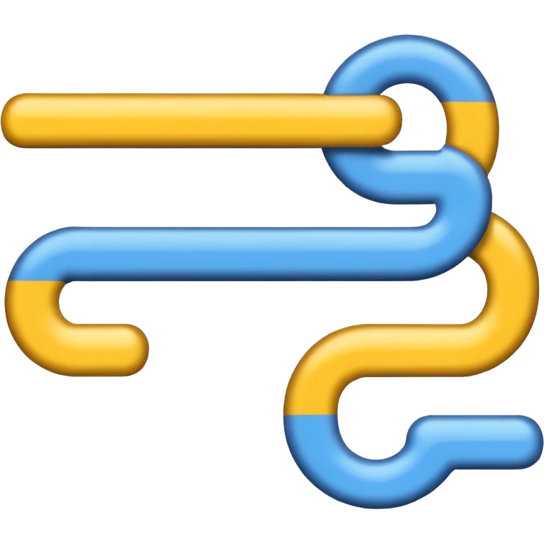 Nur drei Balken zur Seite oben blau in der Mitte weiß und dann unten gelb emoji