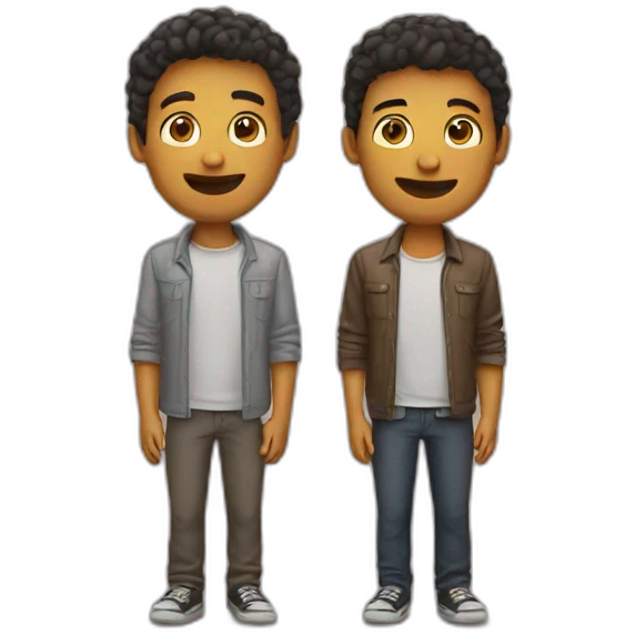 two friend emoji