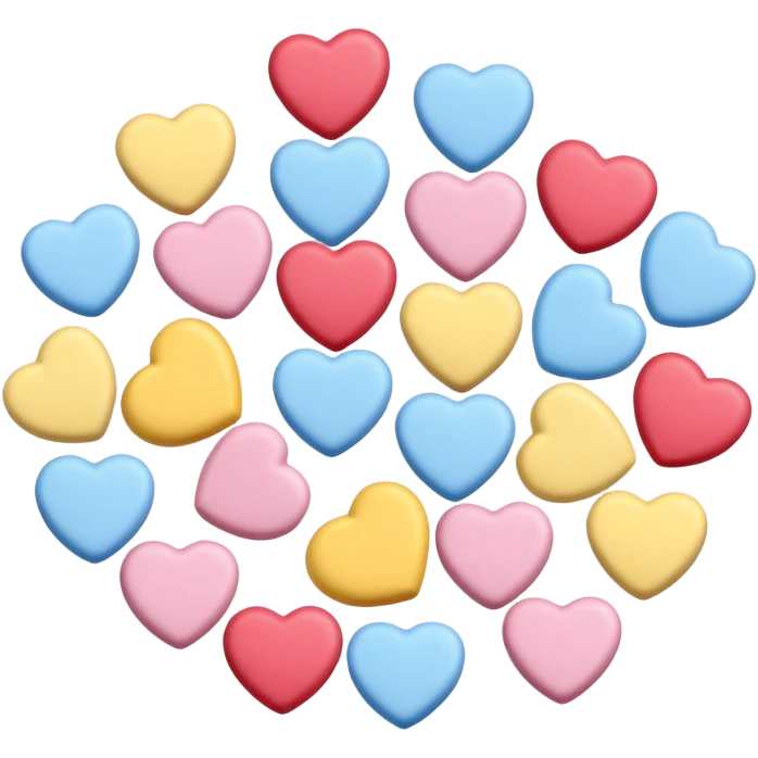 Candy hearts emoji