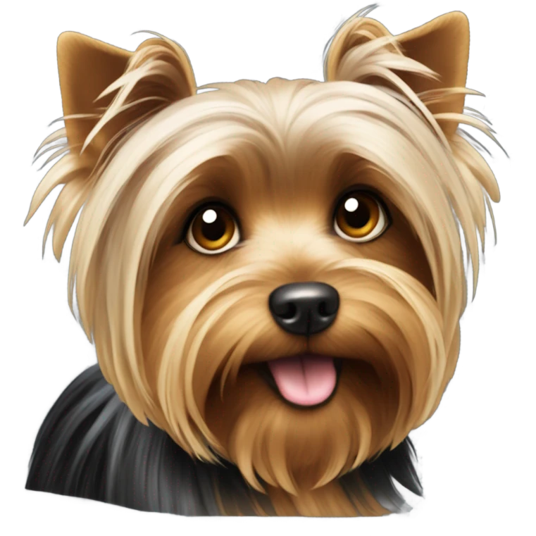 Yorkie dog emoji