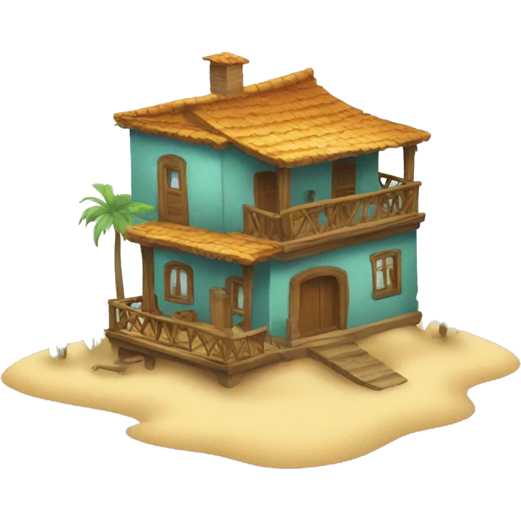 casa de playa emoji