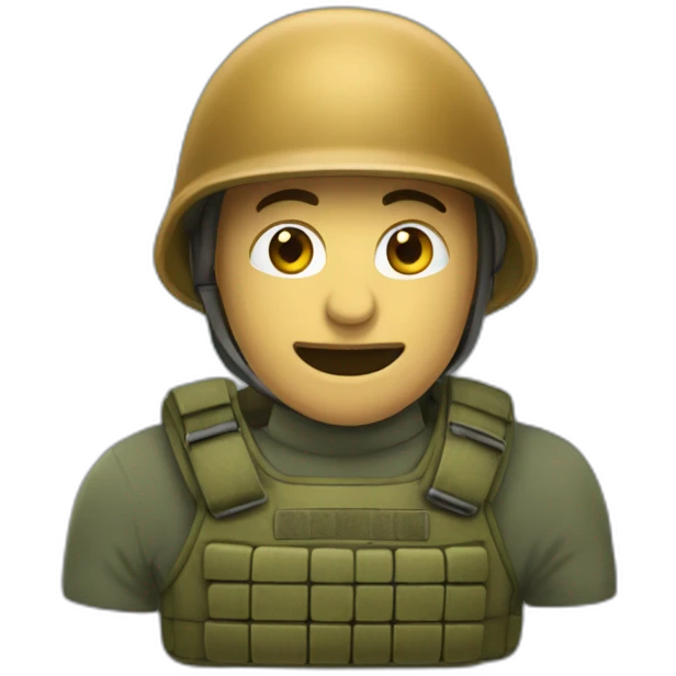 Une voilée tenant une grenade emoji