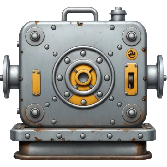 square metal machine emoji