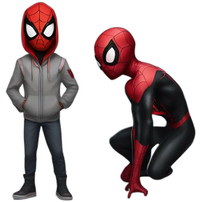 Spiderman miles morales&guen emoji