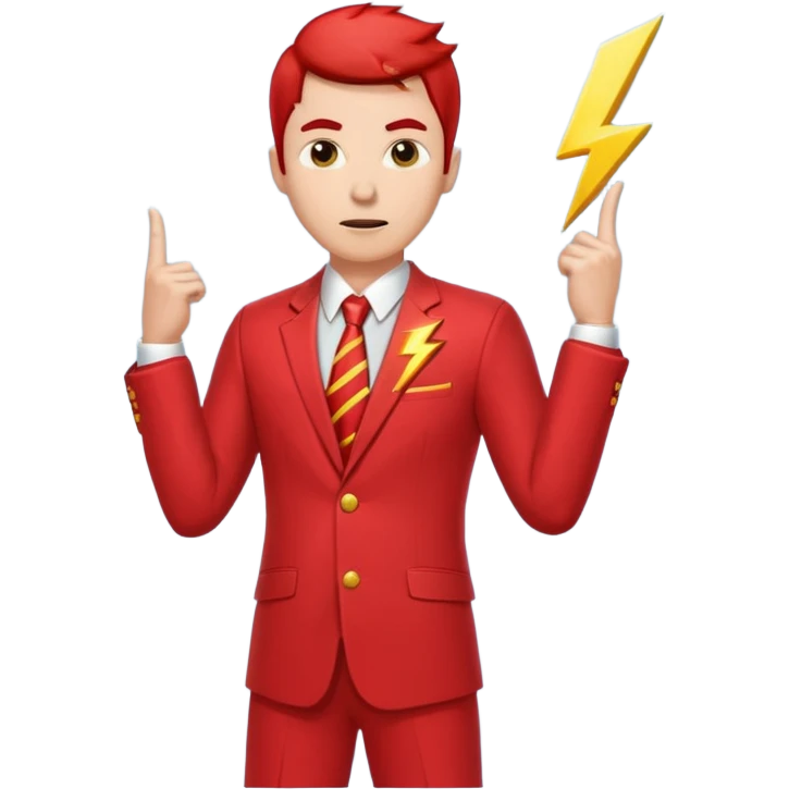 Flash man emoji