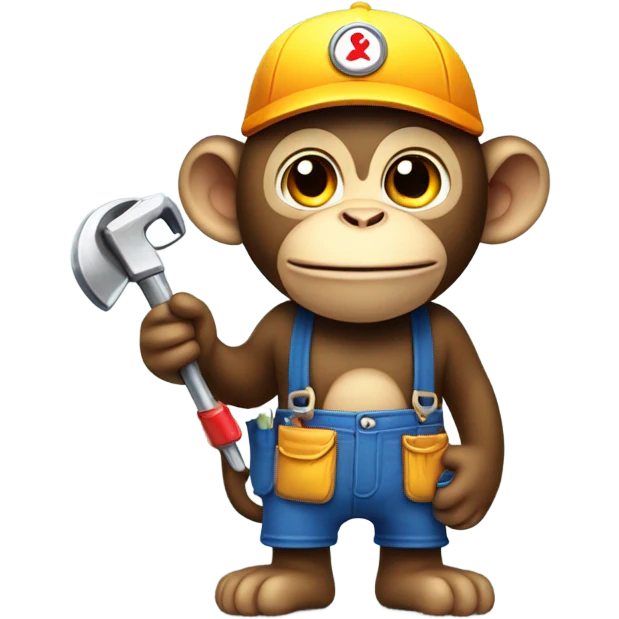 Monkey plumber emoji