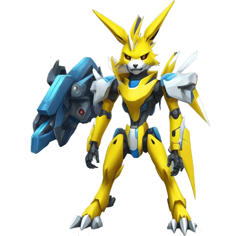 Renamon-Jolteon-Zeraora-medabot-mecha full body emoji