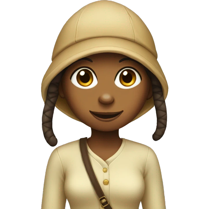  girl dressed a monkey emoji