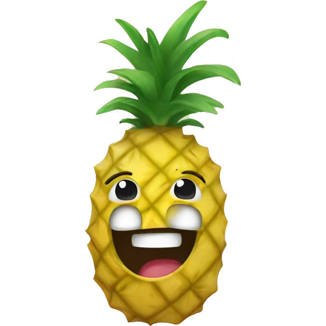 Flipped pineapple emoji