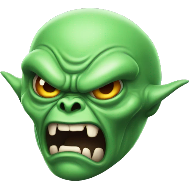 Angry alien emoji