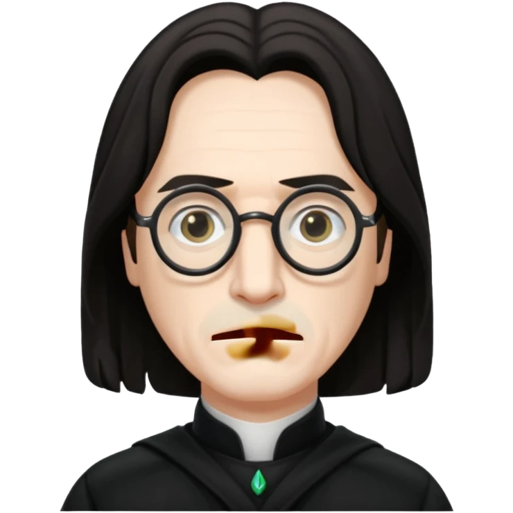 Severus Snape wearing glasses emoji