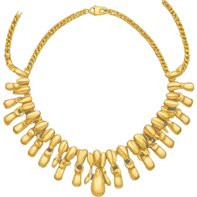 gold necklace emoji