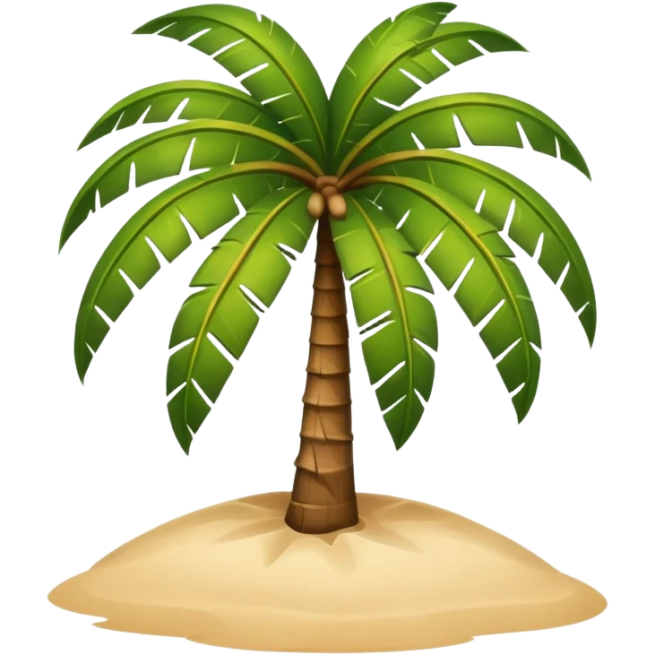 coconut tree island emoji