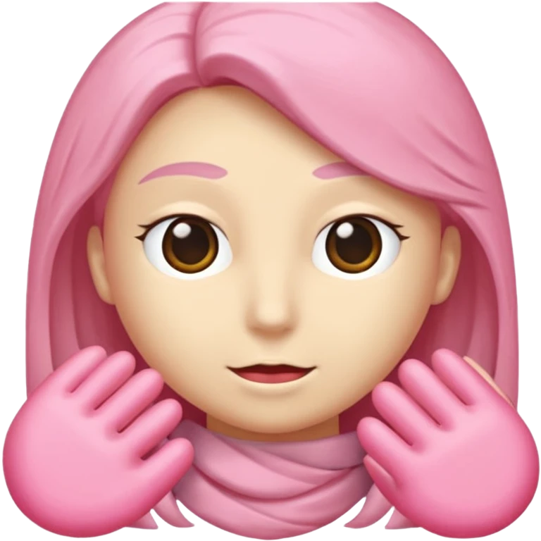 Karakter birisi düz saçlı birisi dalgalı bir stoplu saklı birisi açık saçlı boydan birisi mavi kıyafetleri birisi pembe kıyafetli boydan kız karakter emoji