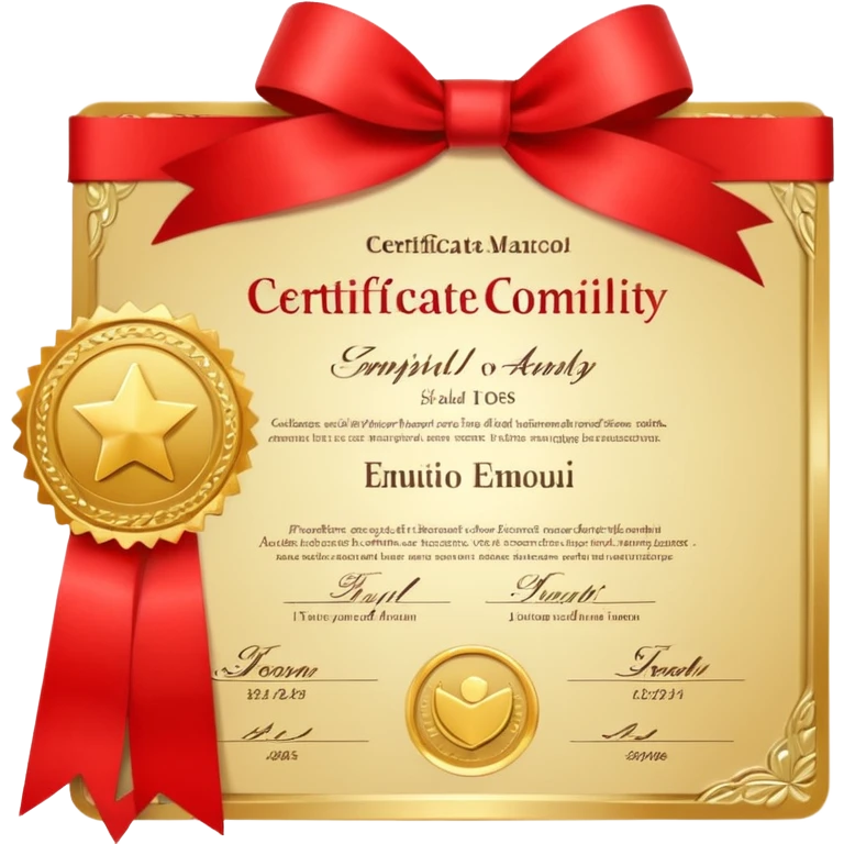 Certifé emoji