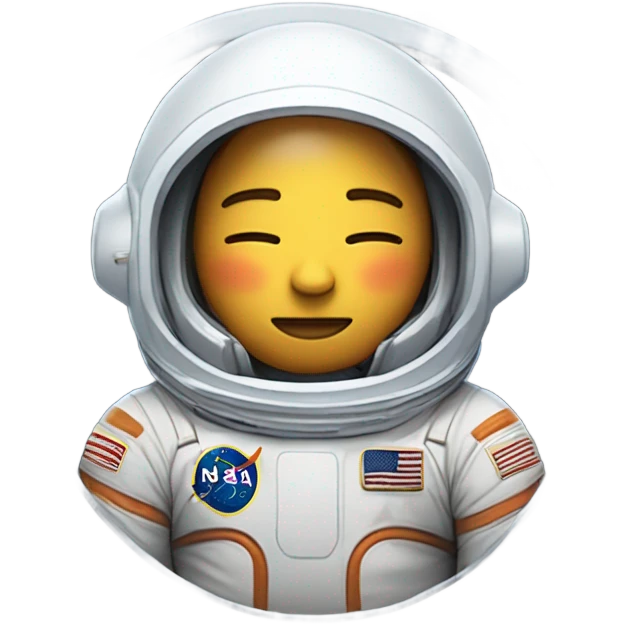 Astronaut napping  emoji