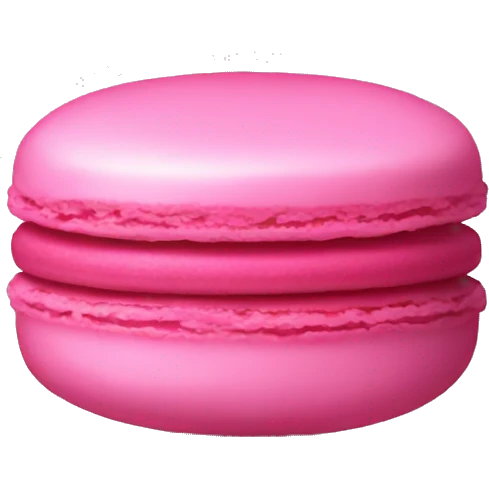 Pink macaroon emoji