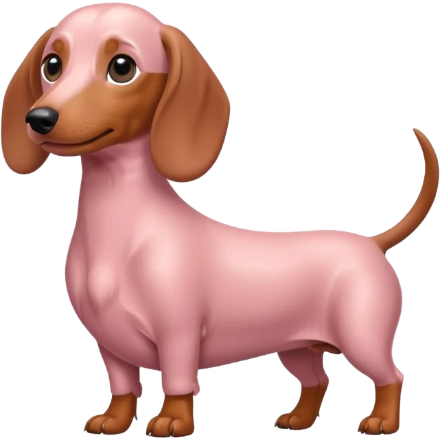 light pink dachshund dog emoji