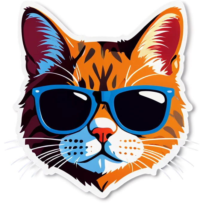 Cat with sunglasses emoji