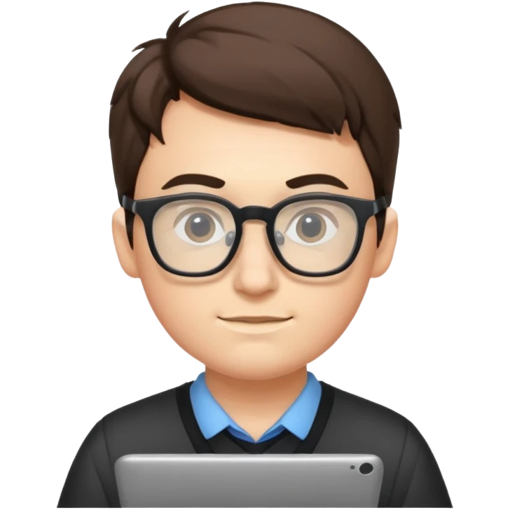 Nerd coding emoji