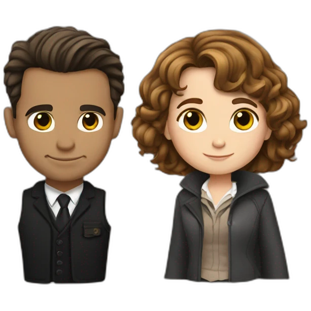 hermione granger and james bond emoji