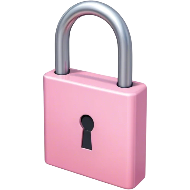 light pink Lock emoji