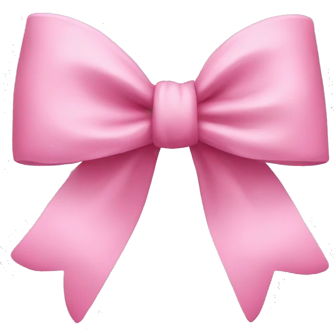 Pink bow emoji