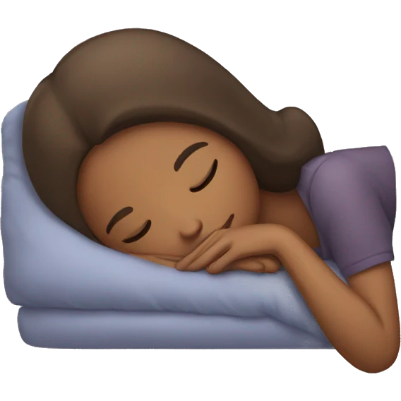 A girl sleeping  emoji