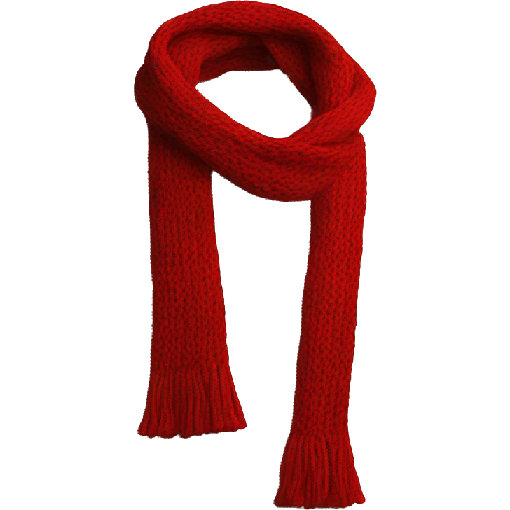 Knitted Scarf red emoji
