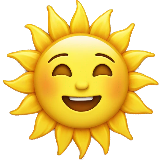 Sun emoji