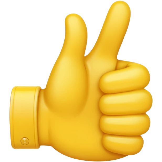 thumbs up emoji, positive and bold emoji