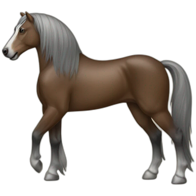 Cheval sur chien emoji