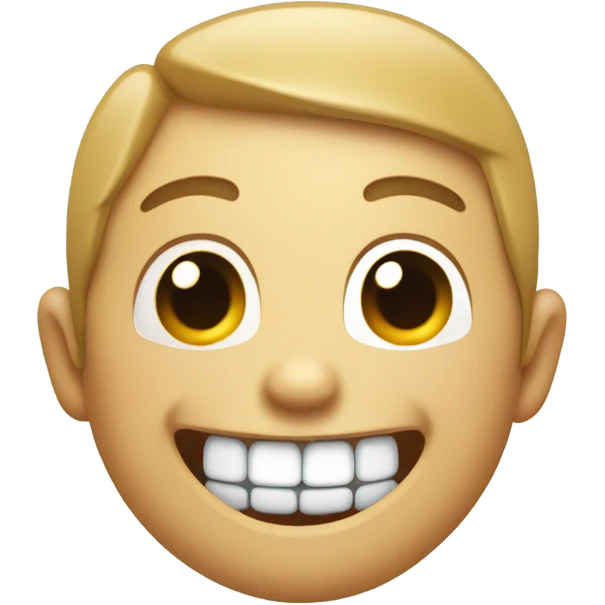 Laughing with bad teeth emoji