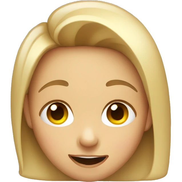 girl winking emoji
